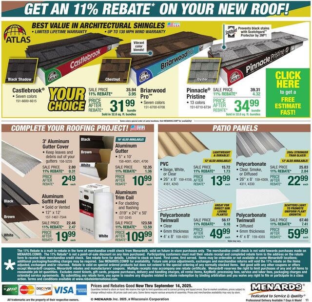 Catalogue Menards from 09/03/2025