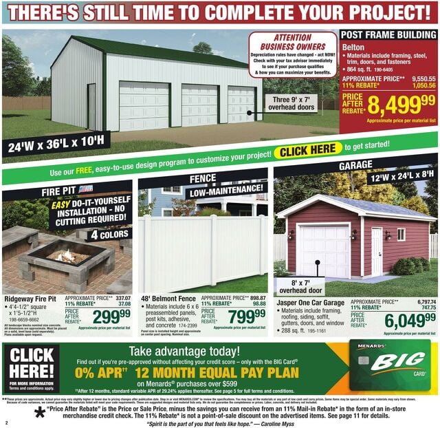 Catalogue Menards from 10/01/2025
