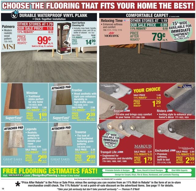 Catalogue Menards from 10/01/2025