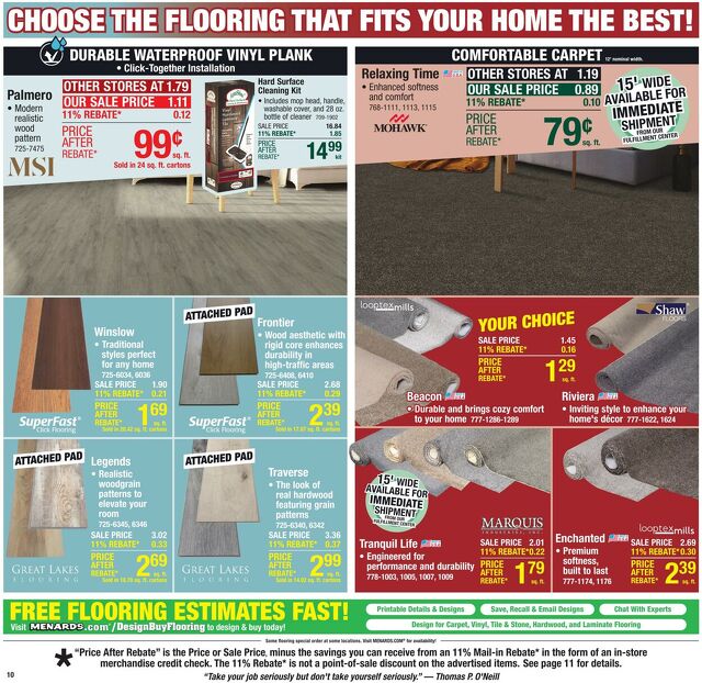 Catalogue Menards from 10/01/2025