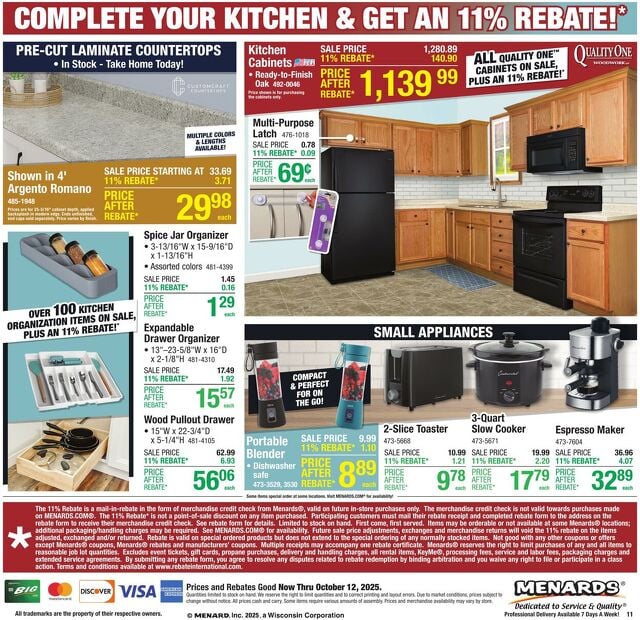 Catalogue Menards from 10/01/2025