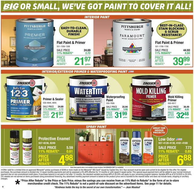 Catalogue Menards from 10/08/2025