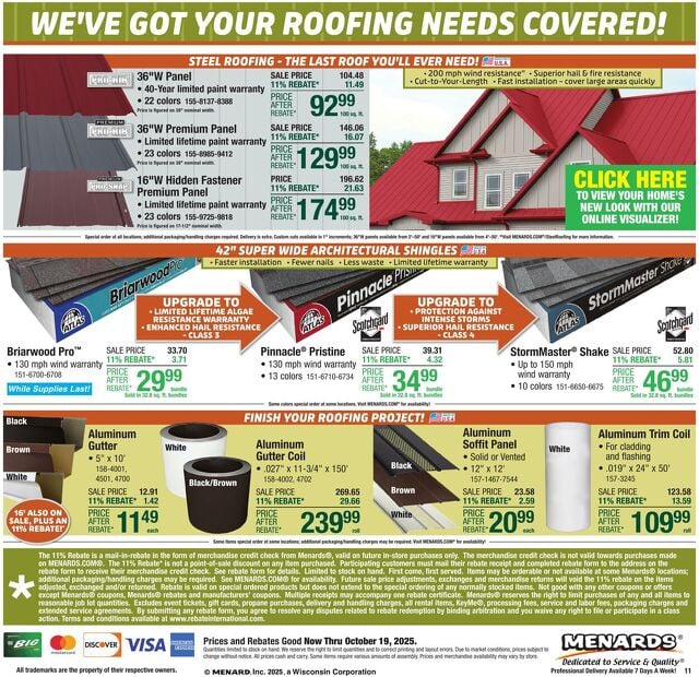 Catalogue Menards from 10/08/2025