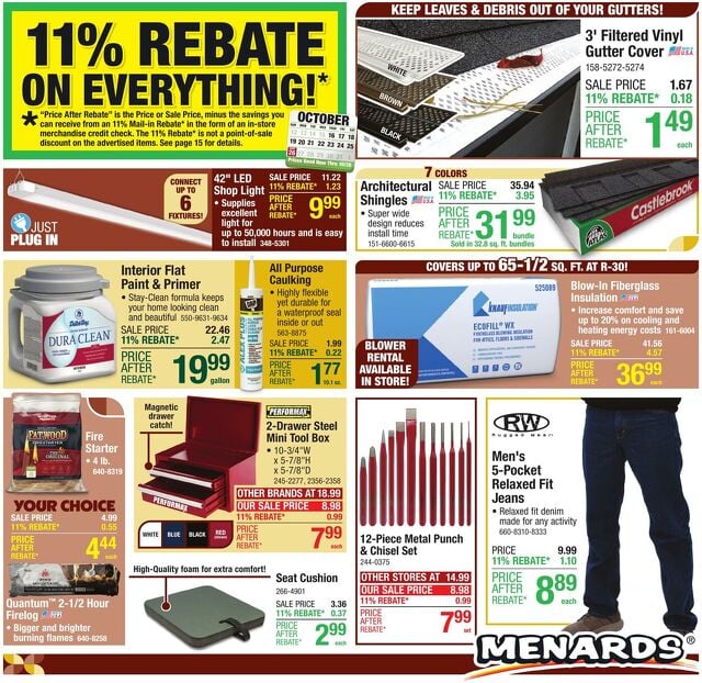 Catalogue Menards from 10/15/2025