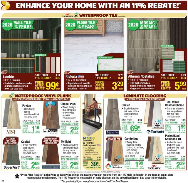 Catalogue Menards from 10/15/2025