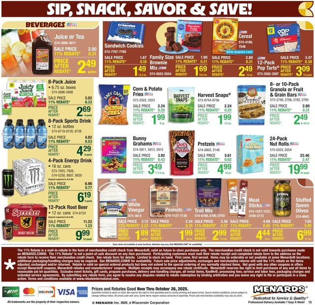 Catalogue Menards from 10/15/2025