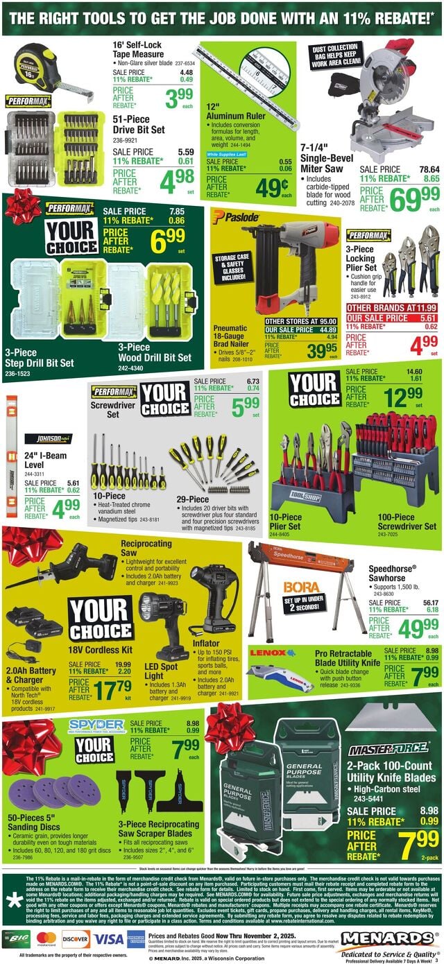 Catalogue Menards from 10/22/2025