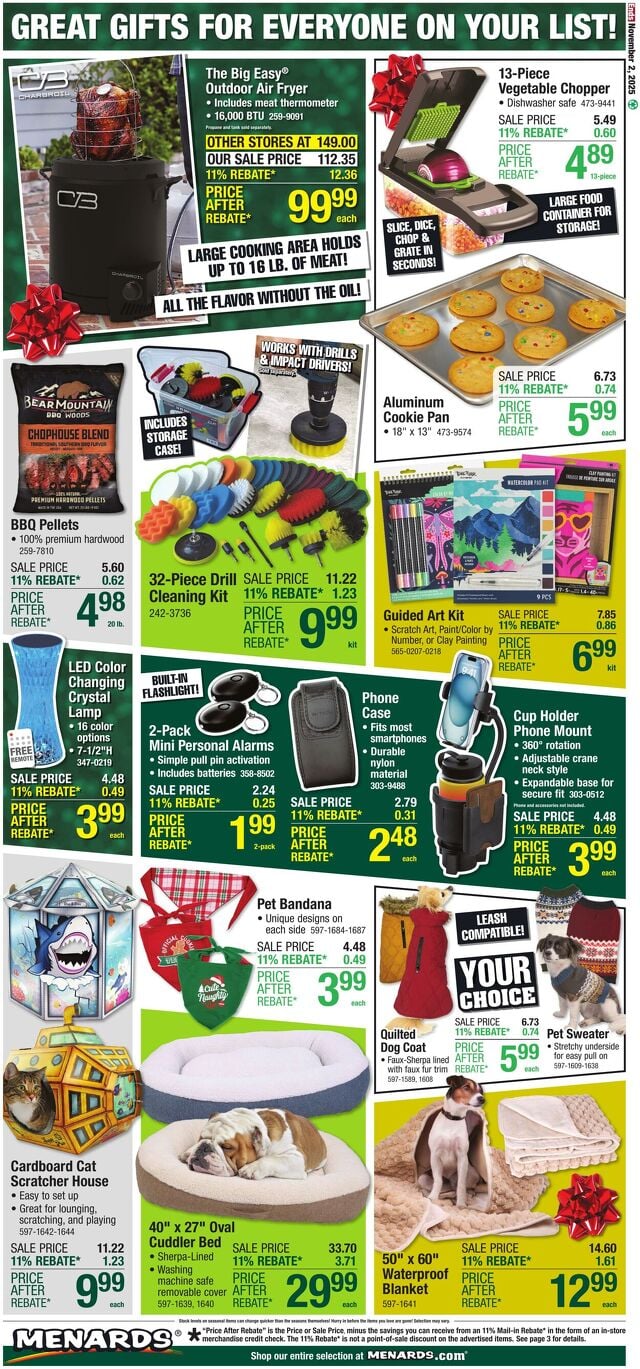 Catalogue Menards from 10/22/2025