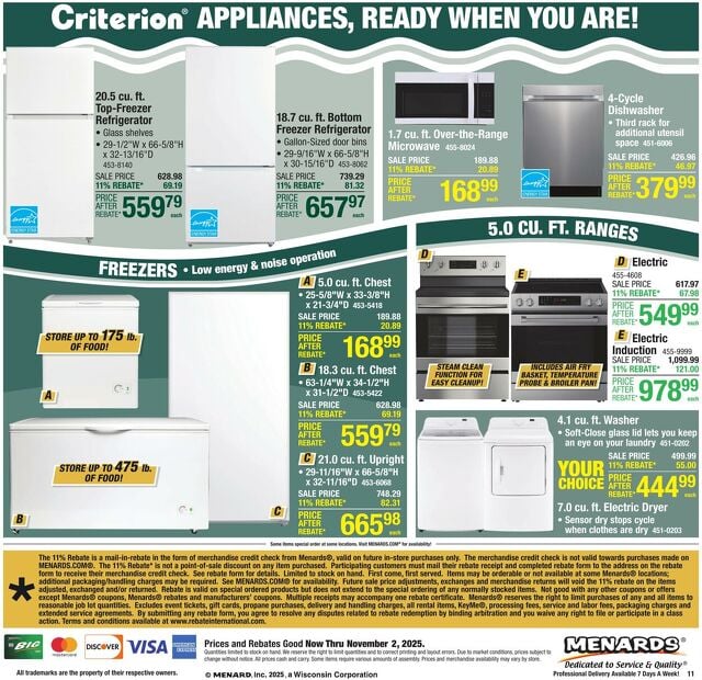 Catalogue Menards from 10/22/2025