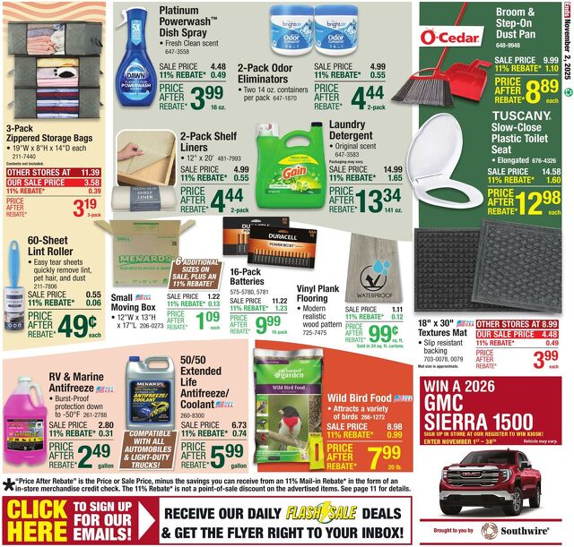 Catalogue Menards from 10/22/2025