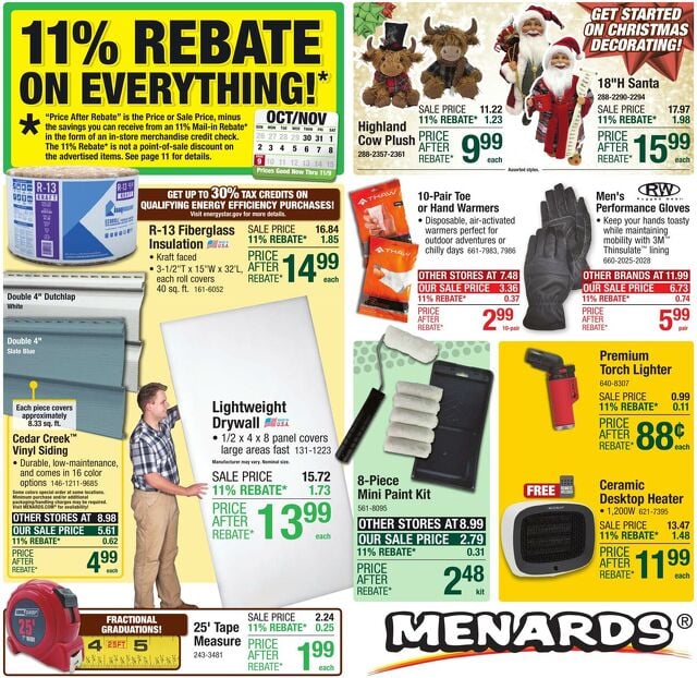 Catalogue Menards from 10/29/2025