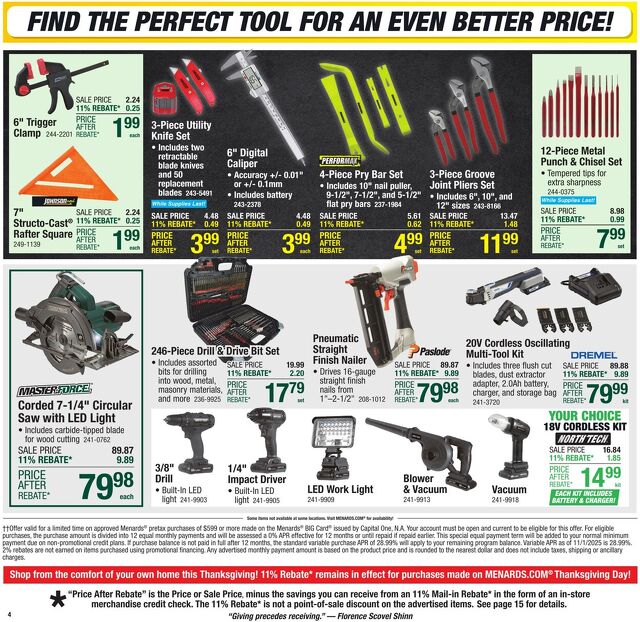 Catalogue Menards from 11/12/2025
