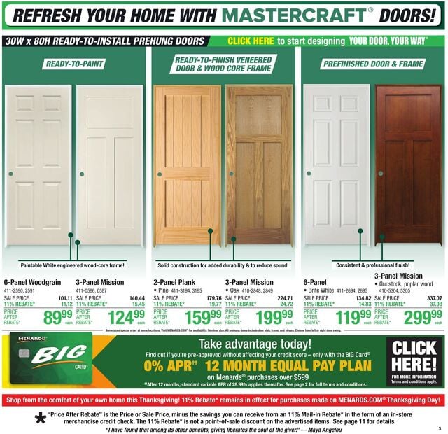 Catalogue Menards from 11/19/2025