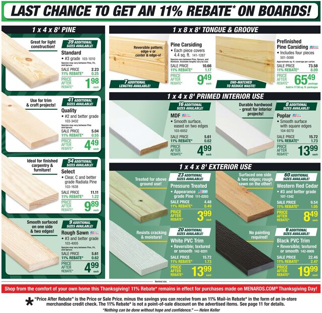 Catalogue Menards from 11/19/2025