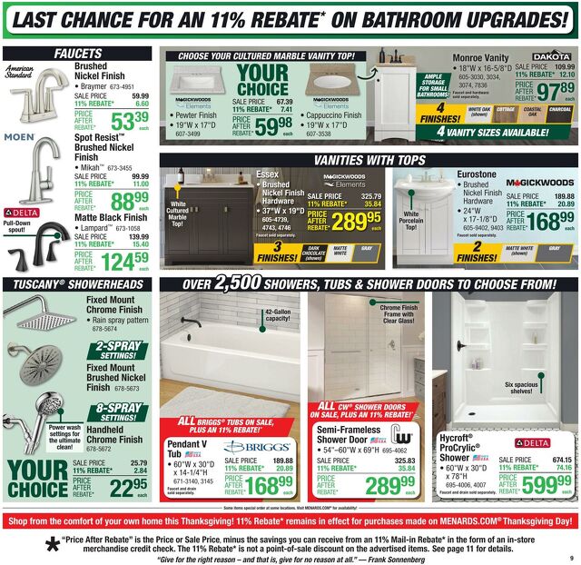 Catalogue Menards from 11/19/2025
