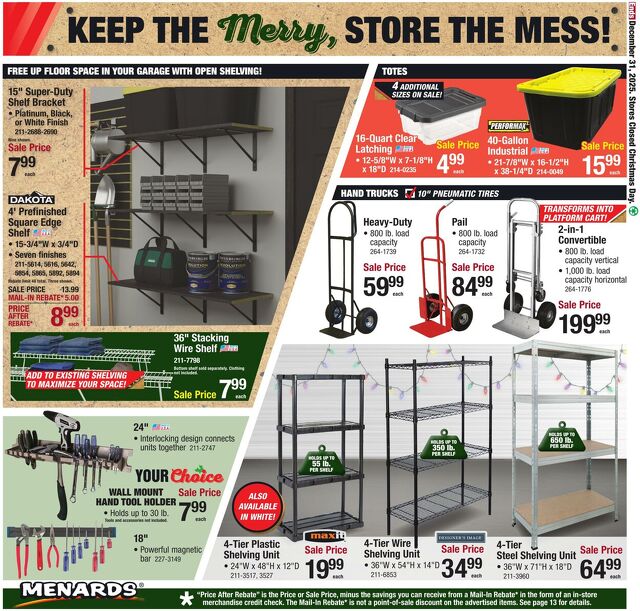 Catalogue Menards from 11/29/2025