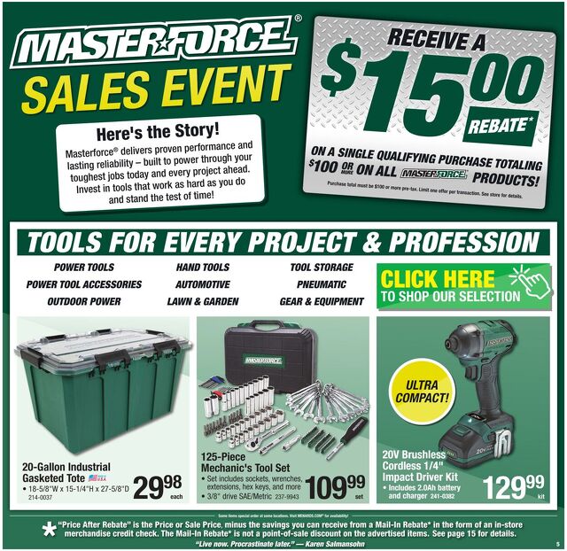 Catalogue Menards from 01/25/2026