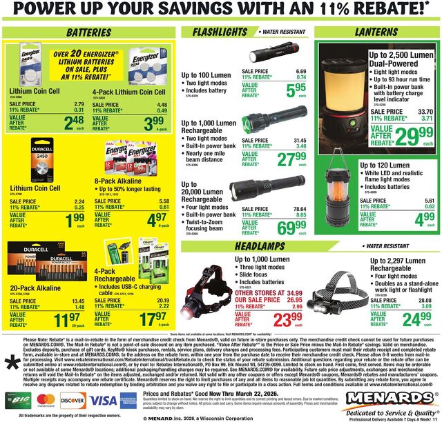Catalogue Menards from 03/11/2026
