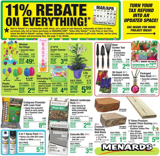 Catalogue Menards from 03/25/2026