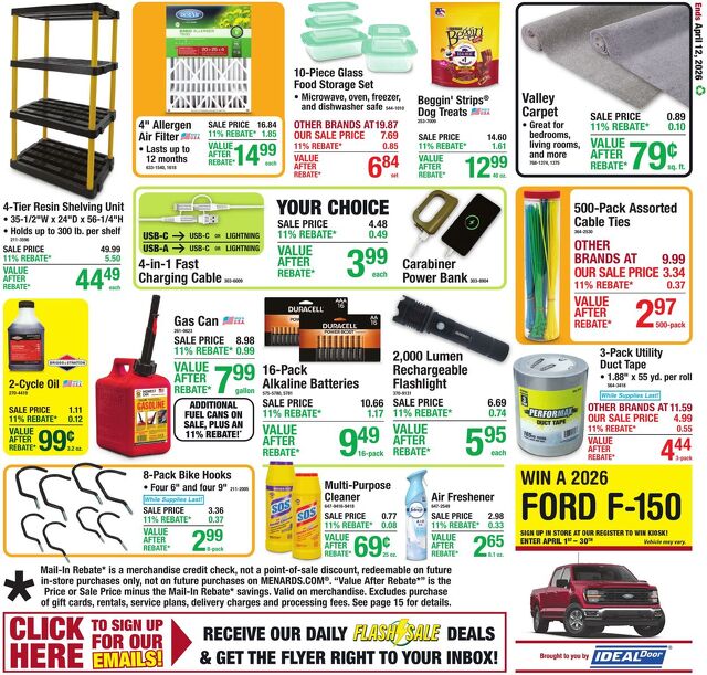 Catalogue Menards from 04/01/2026