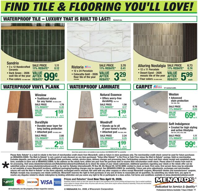 Catalogue Menards from 04/08/2026
