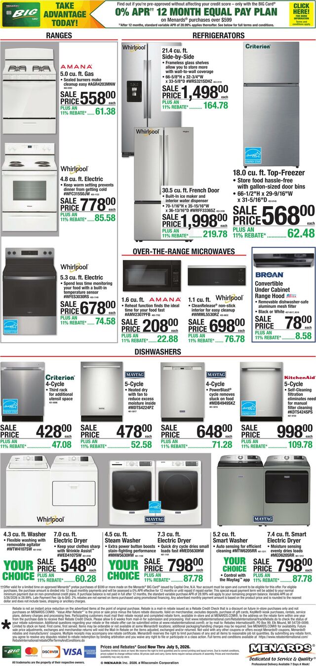 Catalogue Menards from 06/24/2026