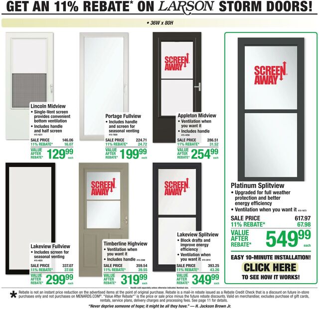 Catalogue Menards from 07/01/2026