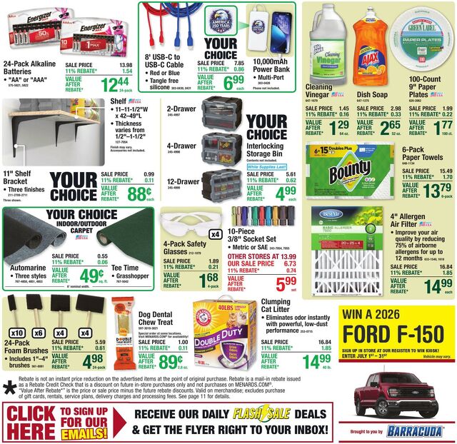 Catalogue Menards from 07/01/2026