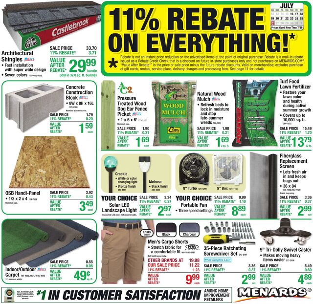 Catalogue Menards from 07/15/2026