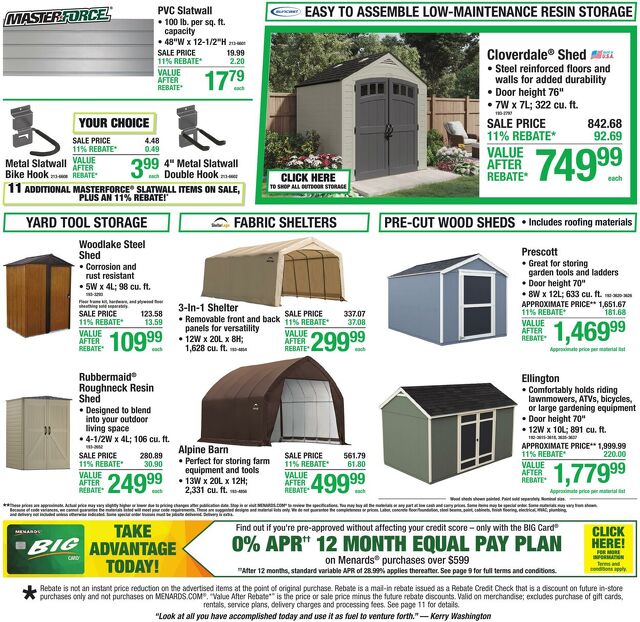 Catalogue Menards from 07/22/2026