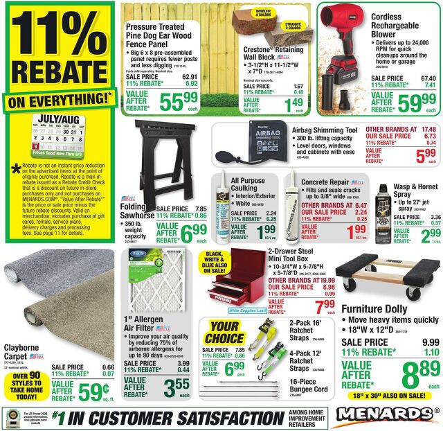 Catalogue Menards from 07/29/2026