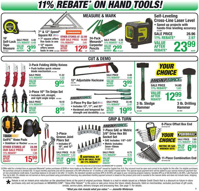 Catalogue Menards from 07/29/2026