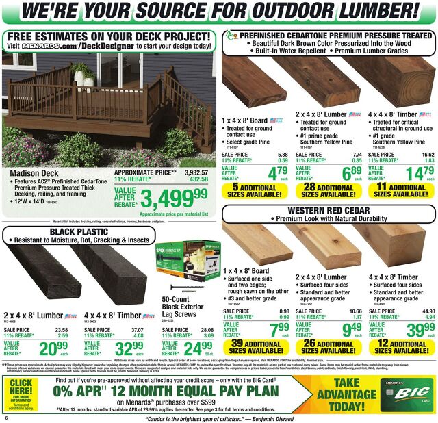 Catalogue Menards from 07/29/2026