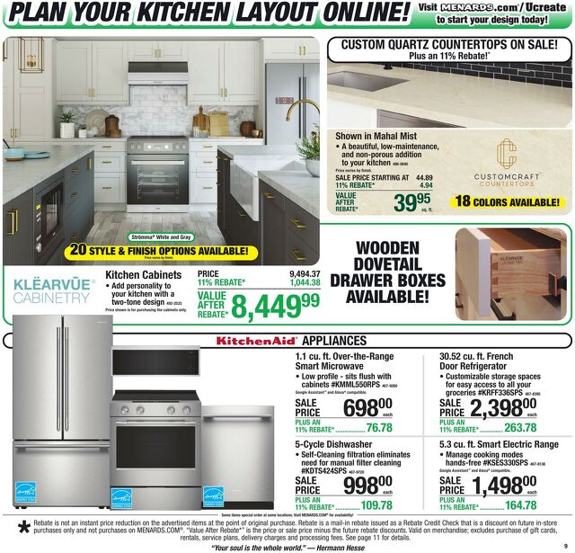 Catalogue Menards from 07/29/2026