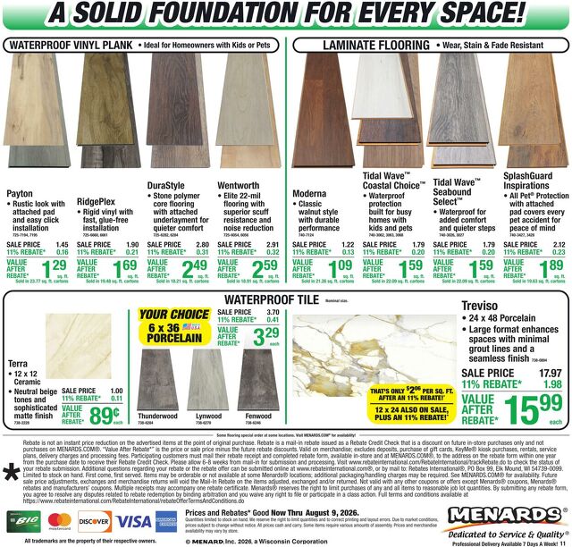 Catalogue Menards from 07/29/2026