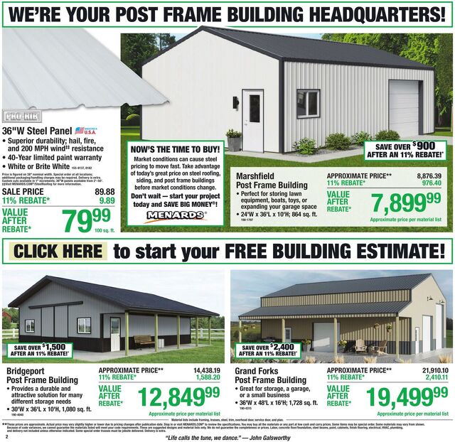 Catalogue Menards from 08/12/2026
