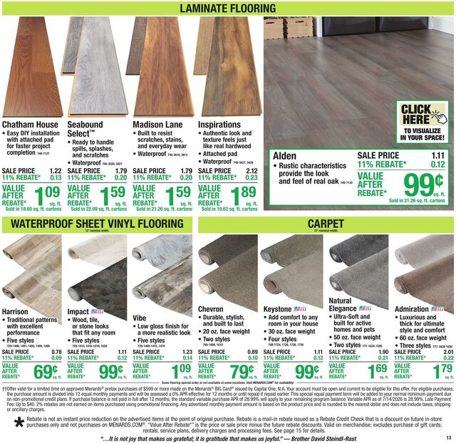 Catalogue Menards from 08/12/2026