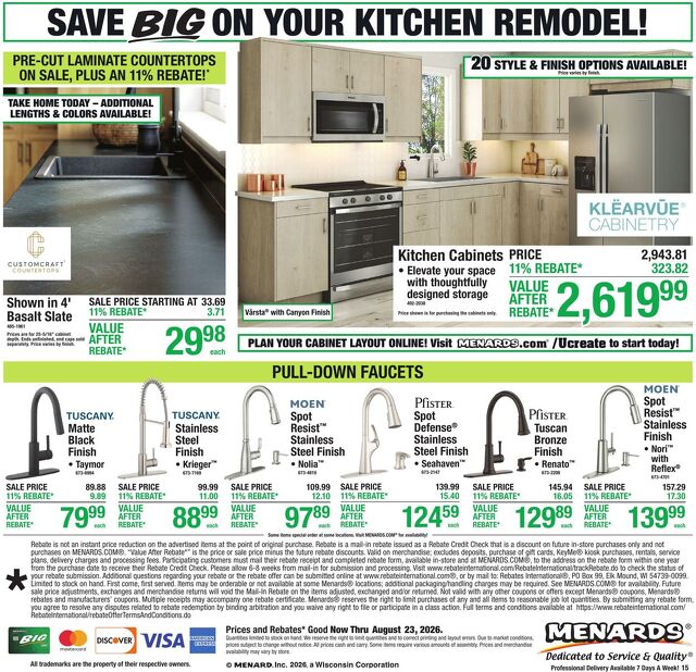 Catalogue Menards from 08/12/2026
