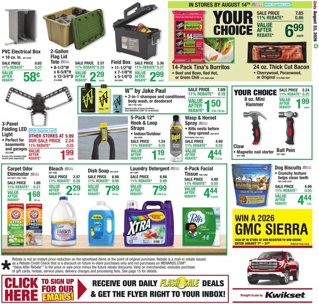 Catalogue Menards from 08/12/2026