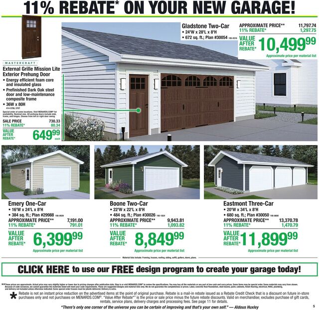 Catalogue Menards from 08/19/2026
