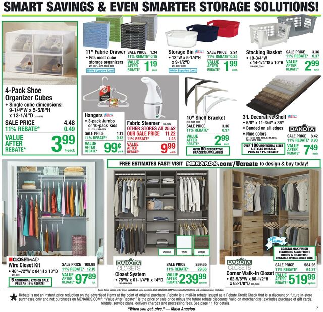 Catalogue Menards from 08/19/2026