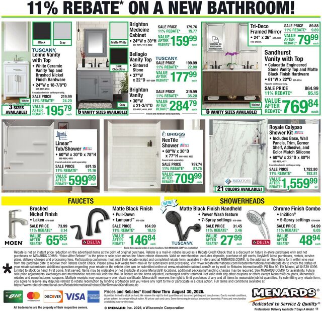 Catalogue Menards from 08/19/2026