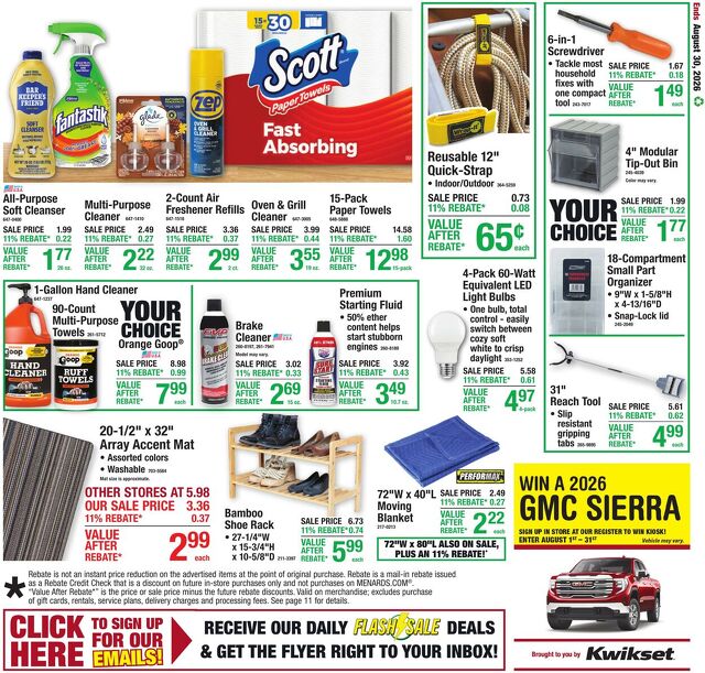 Catalogue Menards from 08/19/2026