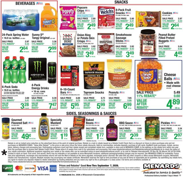Catalogue Menards from 08/26/2026
