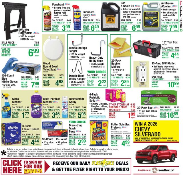 Catalogue Menards from 09/02/2026