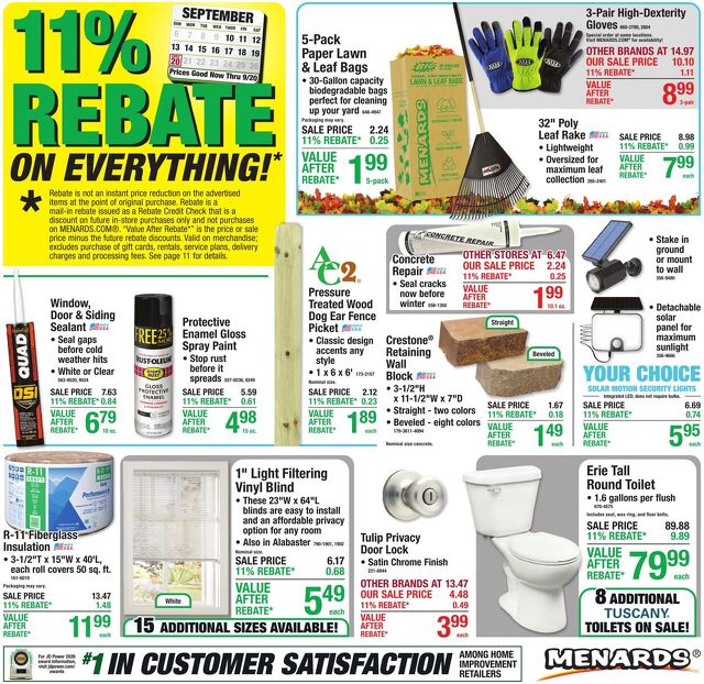 Catalogue Menards from 09/09/2026