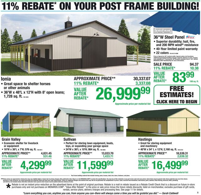 Catalogue Menards from 09/09/2026