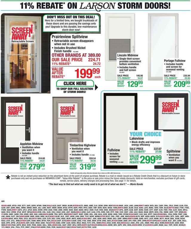 Catalogue Menards from 09/09/2026