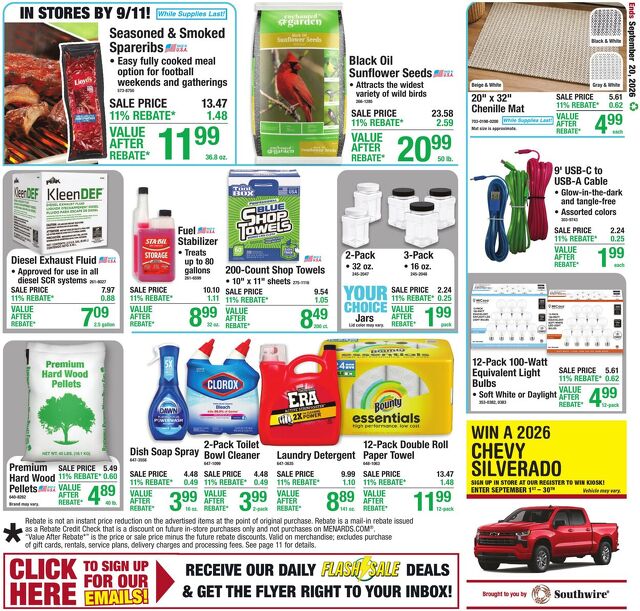 Catalogue Menards from 09/09/2026