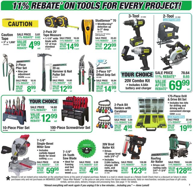 Catalogue Menards from 09/16/2026